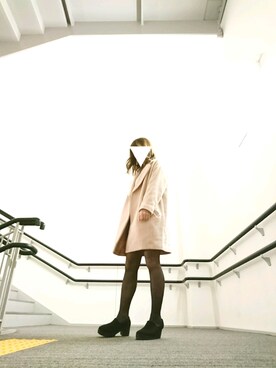 「NATURAL BEAUTY BASIC（ナチュラルビューティーベーシック）のアイテム（その他アウター）」を使った、sino♡さん（レディース・157cm・20代）の冬コーディネート