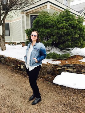 「PHILOSOPHY（フィロソフィー）のアイテム」を使った、Cassさん（レディース・165cm）の春コーディネート