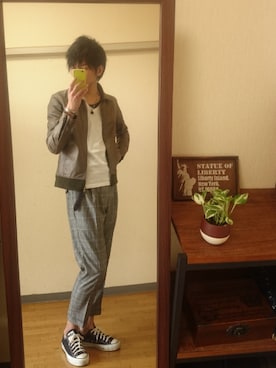 「shama（シャマ）のアイテム」を使った、syuhiroさん（メンズ・175cm）の春コーディネート