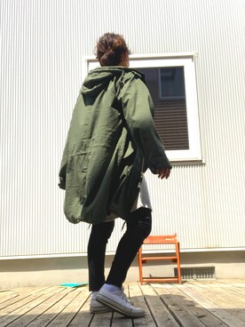モッズコートを使った 春夏コーデ のレディース人気ファッションコーディネート Wear