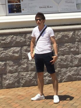 「CEBO（セボ）のアイテム」を使った、もやし小僧さん（メンズ・168cm）の夏コーディネート