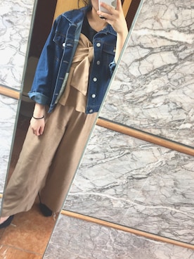 「CECIL McBEE（セシルマクビー）のアイテム（オールインワン・サロペット）」を使った、ruiさん（レディース・163cm）の春コーディネート