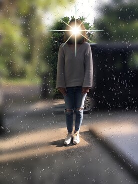 「MOUSSY（マウジー）のアイテム（デニムパンツ、ブルー系）」を使った、yoi41さん（レディース・175cm）の春コーディネート
