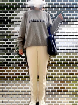 「FOG ESSENTIALS（エフオージーエッセンシャルズ）のアイテム（スウェット）」を使った、yoi41さん（レディース・175cm）の冬コーディネート