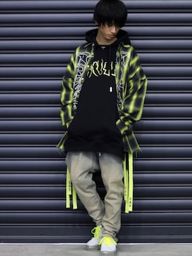 「Haculla（ハキュラ）のアイテム」を使った、WayBeeee!!!さん（メンズ・173cm）の冬コーディネート