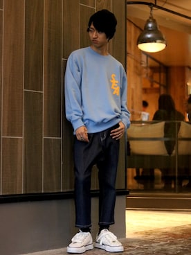 「ROYAL FLASH（ロイヤルフラッシュ）のアイテム（帽子）」を使った、WayBeeee!!!さん（メンズ・173cm）の冬コーディネート
