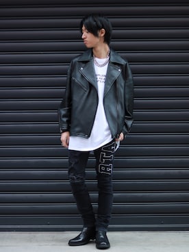 「RtA（アールティーエー）のアイテム」を使った、WayBeeee!!!さん（メンズ・173cm）の春コーディネート