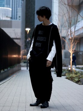 「Azuma.（アズマ）のアイテム（トップス）」を使った、WayBeeee!!!さん（メンズ・173cm）の春コーディネート