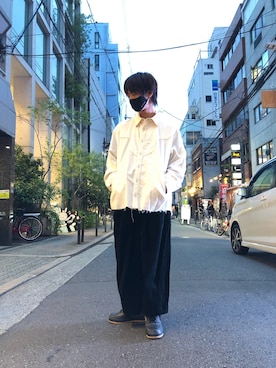 「FACCIES（ファチーズ）のアイテム（パンツ）」を使った、WayBeeee!!!さん（メンズ・173cm）の秋コーディネート