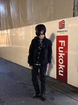 「JOHN LAWRENCE SULLIVAN（ジョンローレンスサリバン）のアイテム（デニムジャケット）」を使った、WayBeeee!!!さん（メンズ・173cm）の冬コーディネート