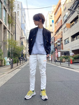 「P.M.D.S.（ピー エム ディー エス）のアイテム（トップス）」を使った、WayBeeee!!!さん（メンズ・173cm）の春コーディネート