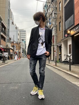 「roarguns（ロアーガンズ）のアイテム（ジャケット/アウター）」を使った、WayBeeee!!!さん（メンズ・173cm）の春コーディネート