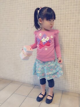 「フェリシモキッズ（フェリシモキッズ）のアイテム」を使った、フェリシモキッズさん（キッズ・104cm）の冬コーディネート