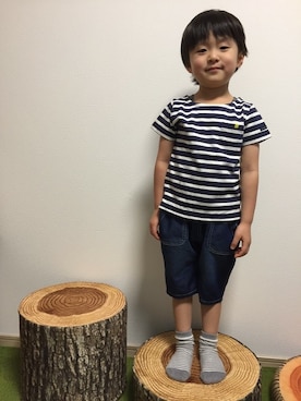 「フェリシモキッズ（フェリシモキッズ）のアイテム（パンツ）」を使った、フェリシモキッズさん（キッズ・105cm）の冬コーディネート