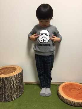 「フェリシモキッズ（フェリシモキッズ）のアイテム（パンツ）」を使った、フェリシモキッズさん（キッズ・105cm）の冬コーディネート