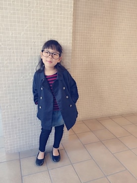 「フェリシモキッズ（フェリシモキッズ）のアイテム（その他アウター）」を使った、フェリシモキッズさん（キッズ・104cm）の冬コーディネート
