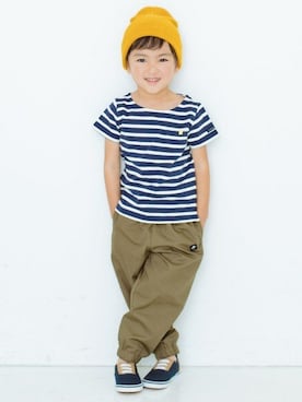 「フェリシモキッズ（フェリシモキッズ）のアイテム（パンツ）」を使った、フェリシモキッズさん（キッズ・100cm）の冬コーディネート