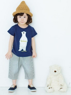 「フェリシモキッズ（フェリシモキッズ）のアイテム（パンツ）」を使った、フェリシモキッズさん（キッズ・94cm）の冬コーディネート