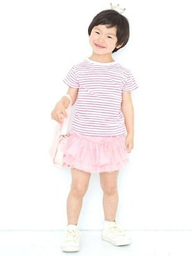 「フェリシモキッズ（フェリシモキッズ）のアイテム」を使った、フェリシモキッズさん（キッズ・104cm）の冬コーディネート
