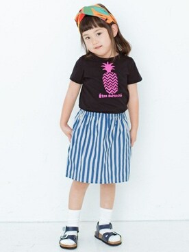 「フェリシモキッズ（フェリシモキッズ）のアイテム（ワンピース/ドレス）」を使った、フェリシモキッズさん（キッズ・100cm）の冬コーディネート