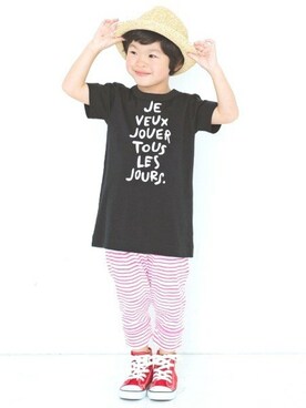 「フェリシモキッズ（フェリシモキッズ）のアイテム（パンツ）」を使った、フェリシモキッズさん（キッズ・105cm）の冬コーディネート