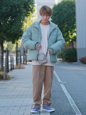 「春カラー」｜「アイテム（その他アウター）」を使った、いったさん（メンズ・170cm）の春コーディネート