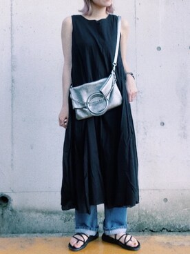 「LAURA DI MAGGIO（ローラディマッジオ）のアイテム」を使った、yossyさん（レディース・155cm）の春コーディネート