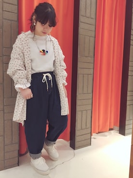 「RNA（アールエヌエー）のアイテム（ワンピース/ドレス）」を使った、かわさん（レディース・151cm）の春コーディネート