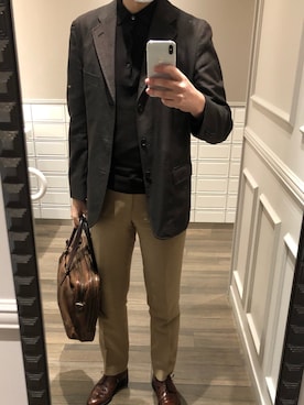 COMME des GARÇONS ブラウンビジネスジャケット COMME des GARCONS（テーラードジャケット ・ ブラウン/茶色系