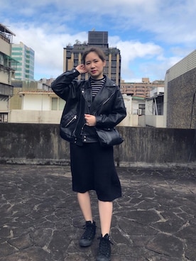 「Lulus（-）のアイテム（その他アウター）」を使った、Peggieさん（レディース・160cm）の冬コーディネート