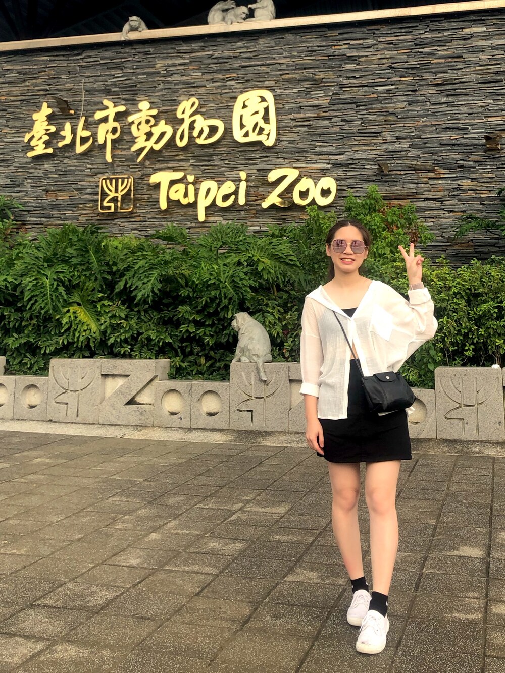 「summer、zoo、animal、black、white」｜「NETのアイテム（デニムスカート、ブラック系）」を使った、Peggieさん（レディース・160cm）の夏コーディネートの1枚目の写真