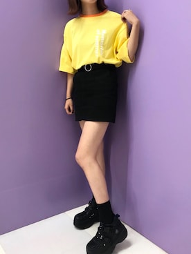 「アイテム（スカート）」を使った、DING_officialさん（メンズ・170cm）の夏コーディネート