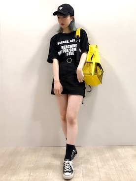 「アイテム（スカート）」を使った、DING_officialさん（メンズ・170cm）の夏コーディネート