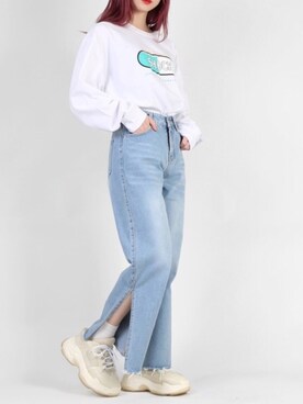 「DING（ディング）のアイテム」を使った、DING_officialさん（レディース・159cm）の春コーディネート