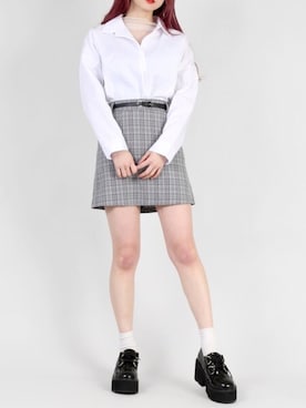 「スキッパーシャツ」｜DING_officialさん（レディース・159cm）の春コーディネート