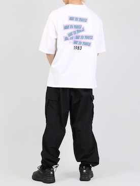 「バックプリント」｜DING_officialさん（メンズ・176cm）の夏コーディネート