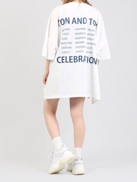 「バックプリント」｜DING_officialさん（レディース・159cm）の夏コーディネート