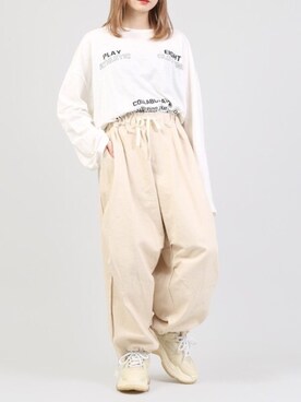 「ワイドシルエット」｜DING_officialさん（レディース・159cm）の夏コーディネート