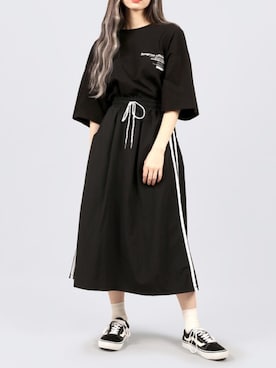 「DING（ディング）のアイテム（トップス）」を使った、DING_officialさん（レディース・159cm）の夏コーディネート