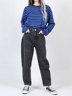 「DING（ディング）のアイテム（パンツ）」を使った、DING_officialさん（レディース・159cm）の秋コーディネート