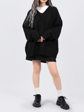 「DING（ディング）のアイテム」を使った、DING_officialさん（レディース・159cm）の秋コーディネート