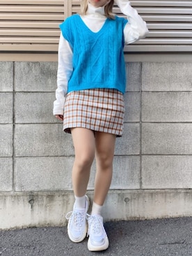 「DING（ディング）のアイテム」を使った、DING_officialさん（レディース・151cm）の秋コーディネート