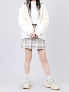 「DING（ディング）のアイテム」を使った、DING_officialさん（レディース・159cm）の冬コーディネート