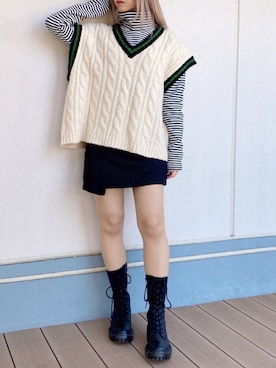 「DING（ディング）のアイテム」を使った、DING_officialさん（レディース・151cm）の冬コーディネート