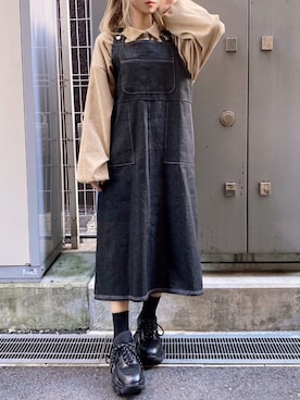 「DING（ディング）のアイテム」を使った、DING_officialさん（レディース・151cm）の冬コーディネート