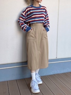 「DING（ディング）のアイテム」を使った、DING_officialさん（レディース・151cm）の冬コーディネート