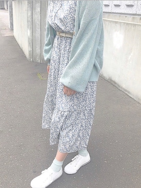 「みどり」｜「アイテム（ワンピース/ドレス）」を使った、Aiさん（レディース・150cm）の夏コーディネート