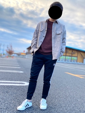 「adidas（アディダス）のグランド コート ベース [Grand Court Base Shoes] アディダス（スニーカー）」を使った、じまくん@うぇありすたさん（メンズ・172cm）の冬コーディネート