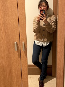 「近所」｜Ai  Matsukuraさん（レディース・158cm）の冬コーディネート
