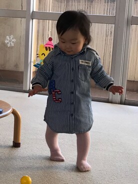 「1歳3ヶ月」｜「アイテム（ワンピース/ドレス）」を使った、ako☆jouさん（レディース・80cm）の冬コーディネート